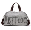 New Canvas Letter Printing Handbags Tote Gym Bag