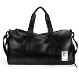 Black Leather Sport Bag