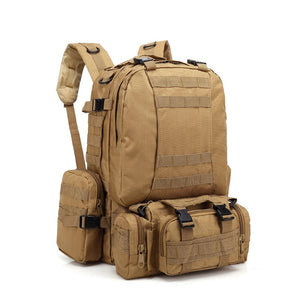 55L Climbing Hiking Military Tactical Backpack
