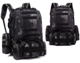 55L Climbing Hiking Military Tactical Backpack