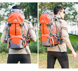 50L Waterproof Camping Travel Mountaineering Backpack